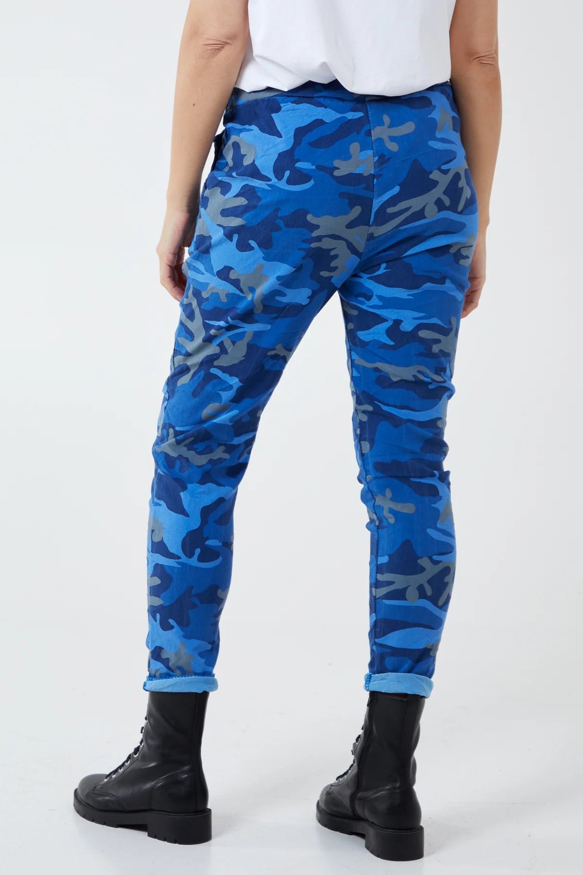 MAGIC SUPER STRETCH CAMOUFLAGE PRINT TROUSERS