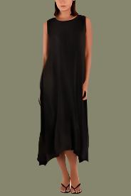 Asymmetric Pleated Dress