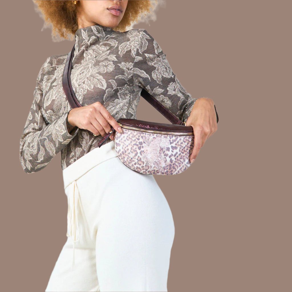 Animal print cross Body bag.