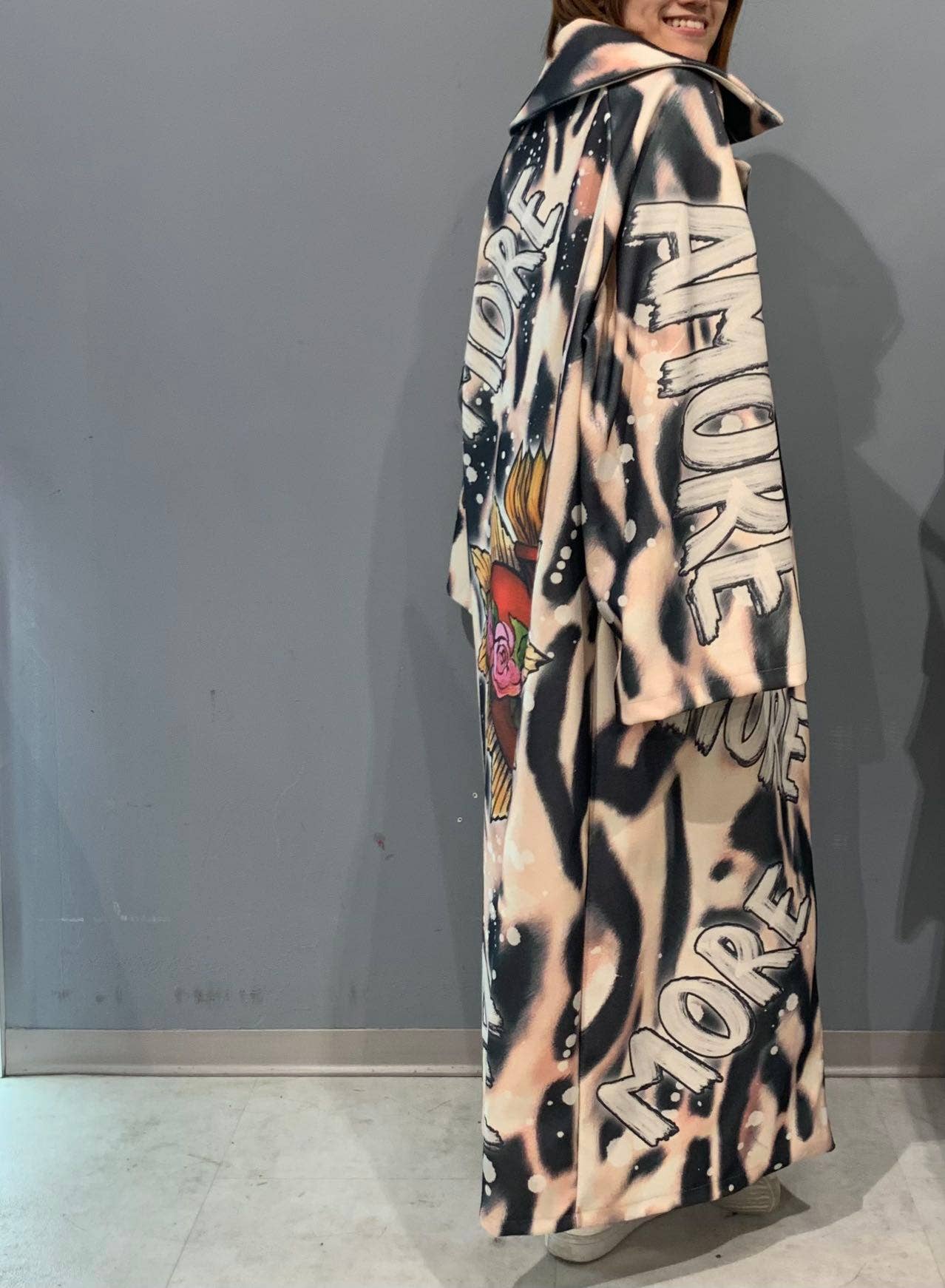 Graphic Tie-Dye Coat