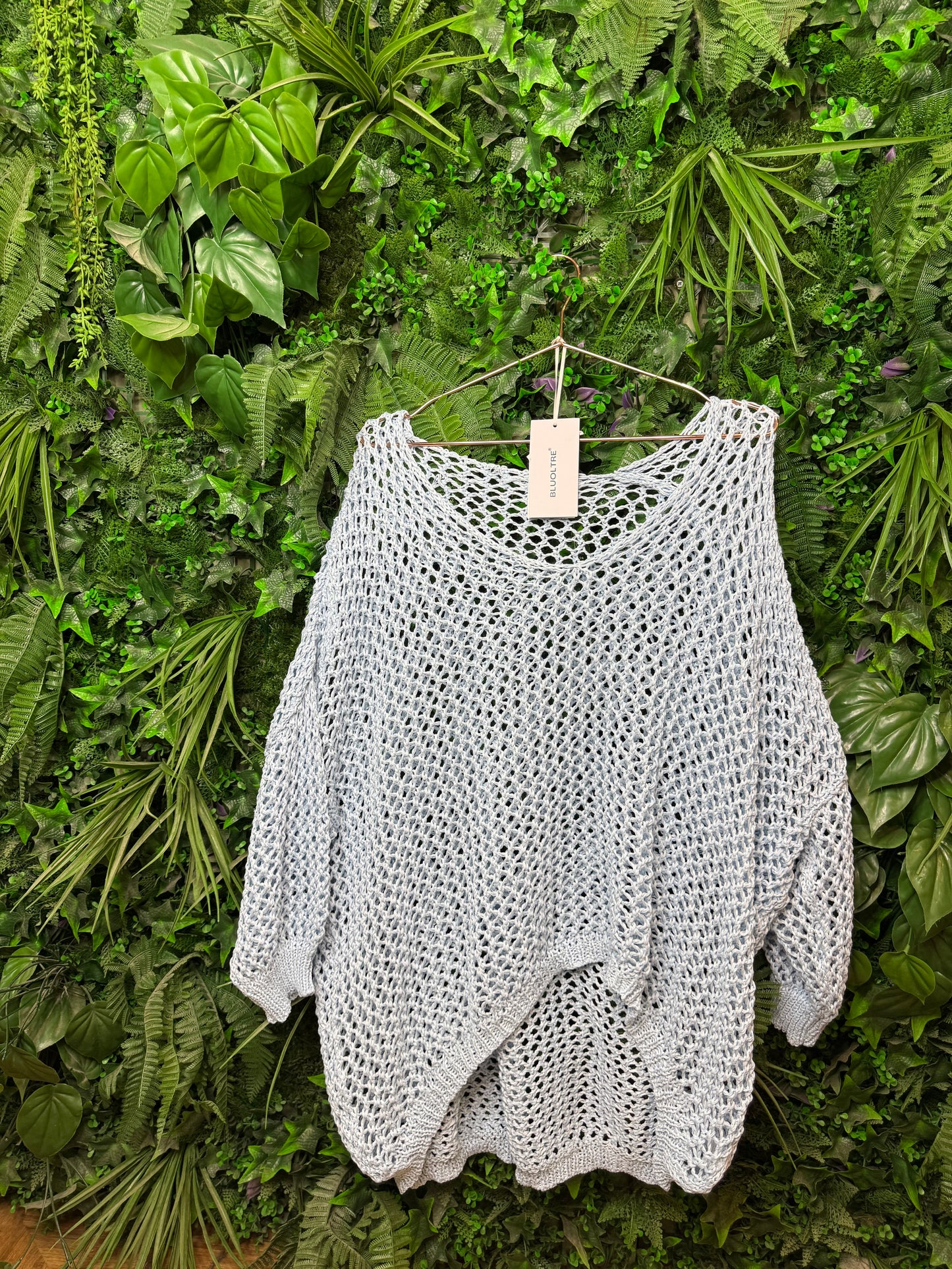 V Neck Loose-Knit Crochet Oversized Cover-Up/Sweater